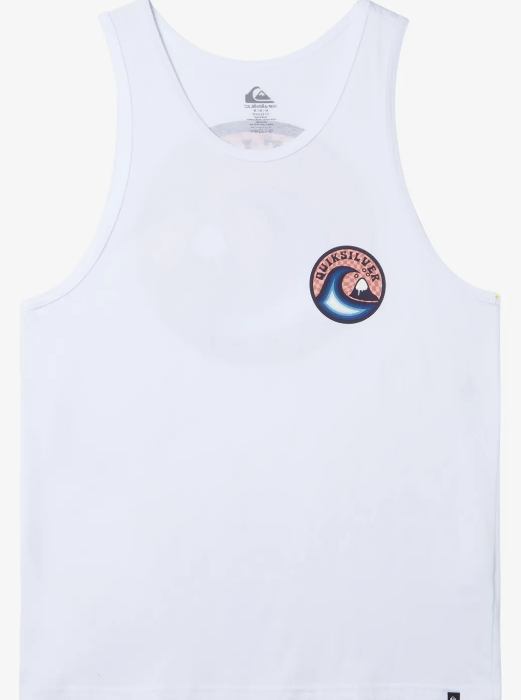 New Quiksilver Feelin The Vibe Tank Mt1 T-Shirt White