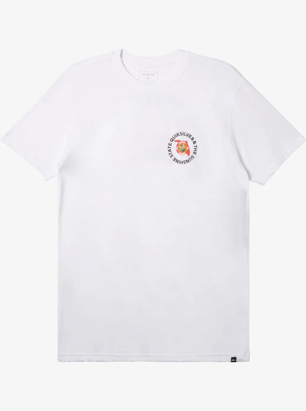 New Quiksilver Fl Flag Days T-Shirt White