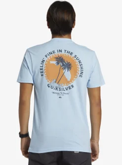 Clearance Quiksilver Fl In The Sunshine T-Shirt Clear Sky