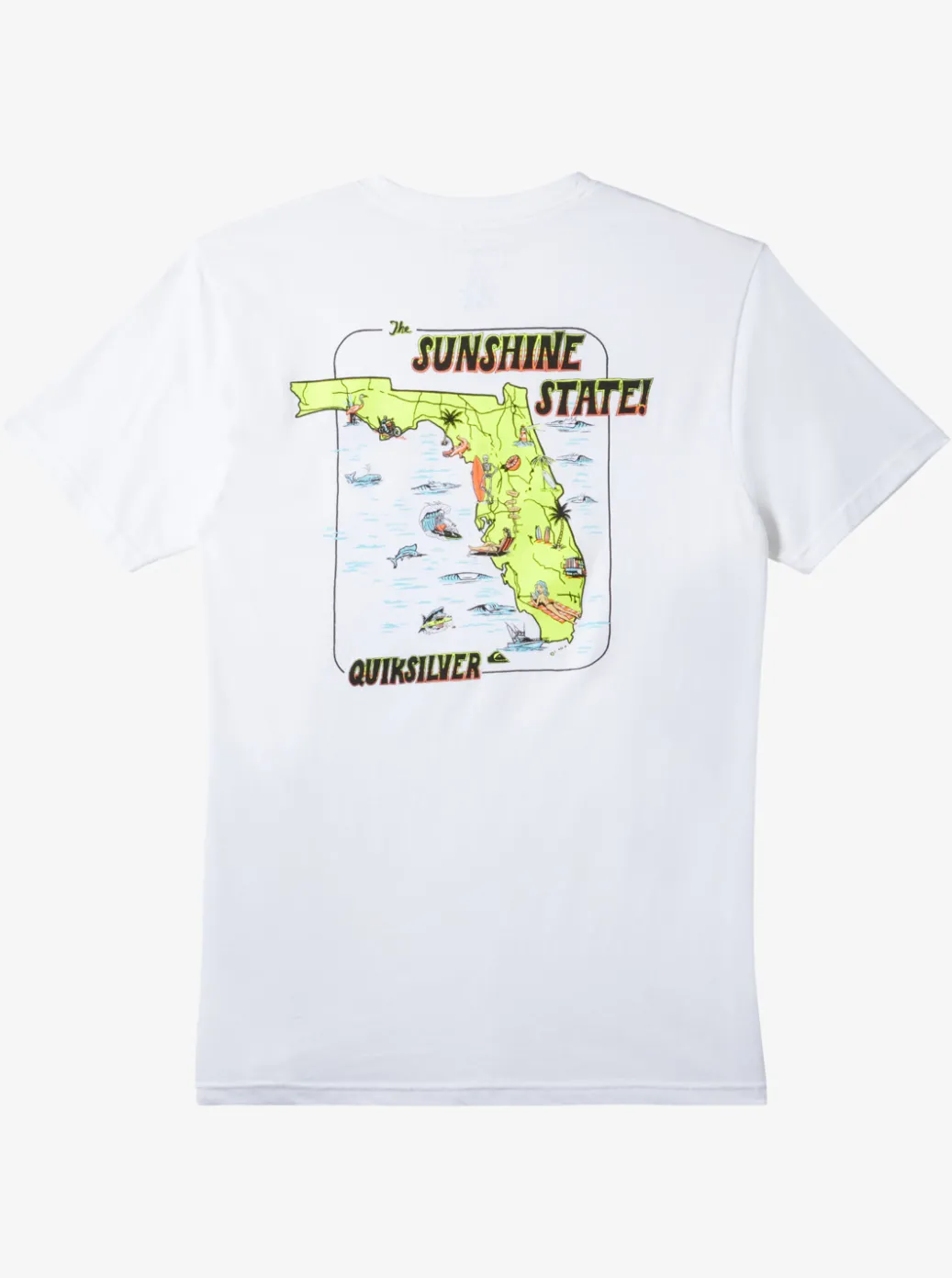 Store Quiksilver Fl Southern Fun T-Shirt White