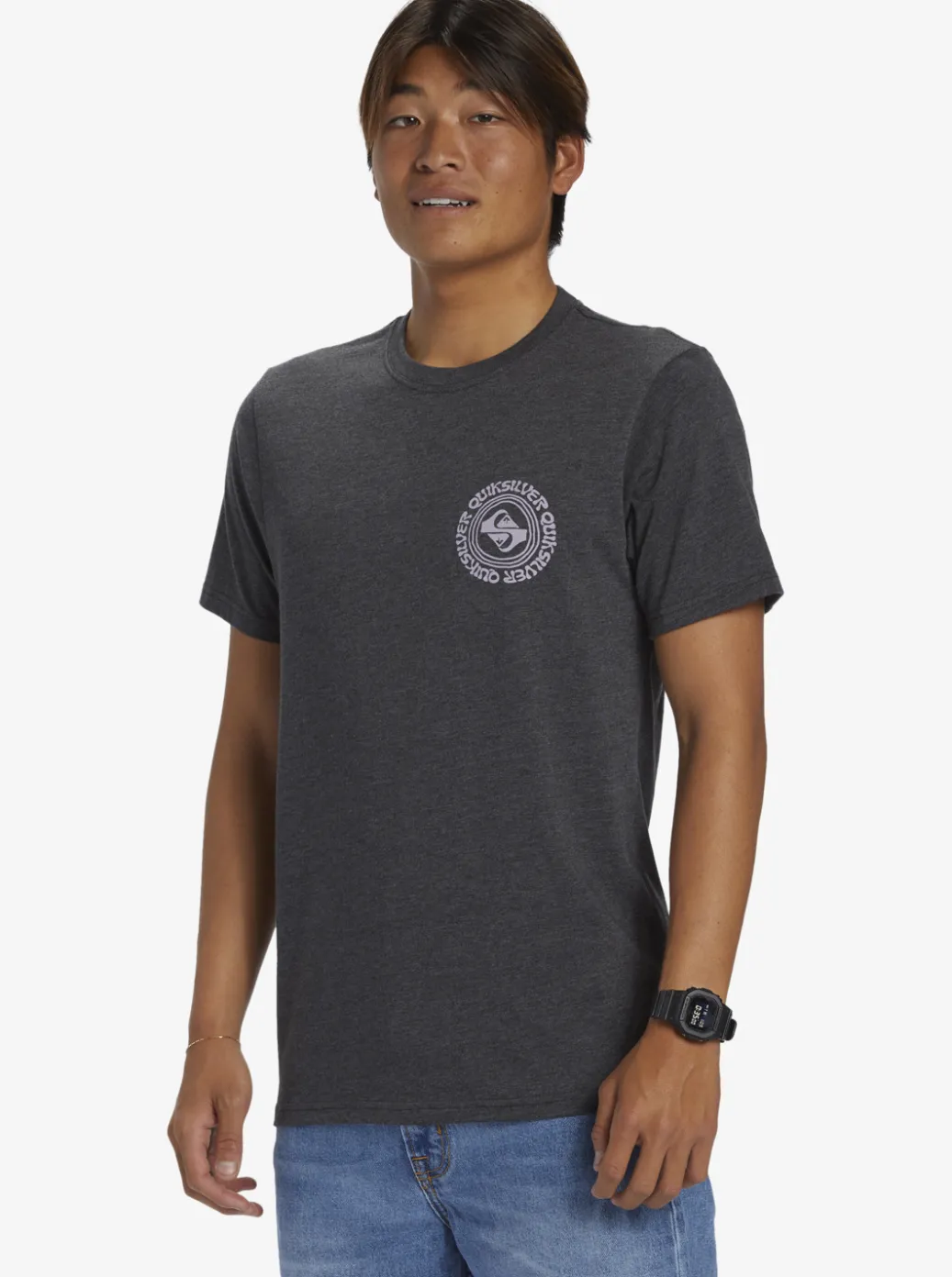 Online Quiksilver Full Circle T-Shirt Charcoal Heather