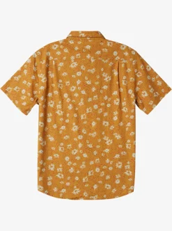 Fashion Quiksilver Future Hippie Short Sleeve Woven Shirt Mustard Future Hippy