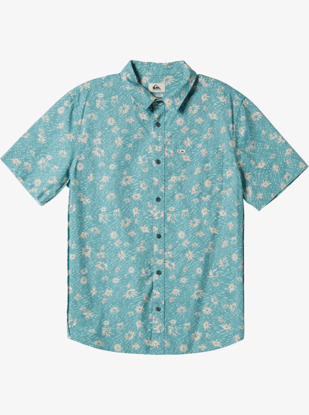 Best Quiksilver Future Hippie Short Sleeve Woven Shirt Reef Waters Future Hippy
