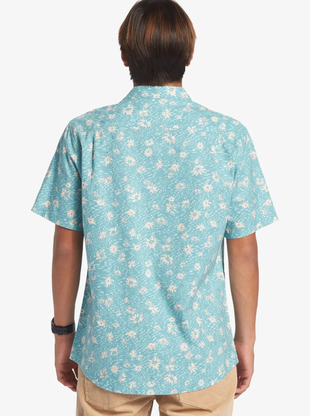 Best Quiksilver Future Hippie Short Sleeve Woven Shirt Reef Waters Future Hippy