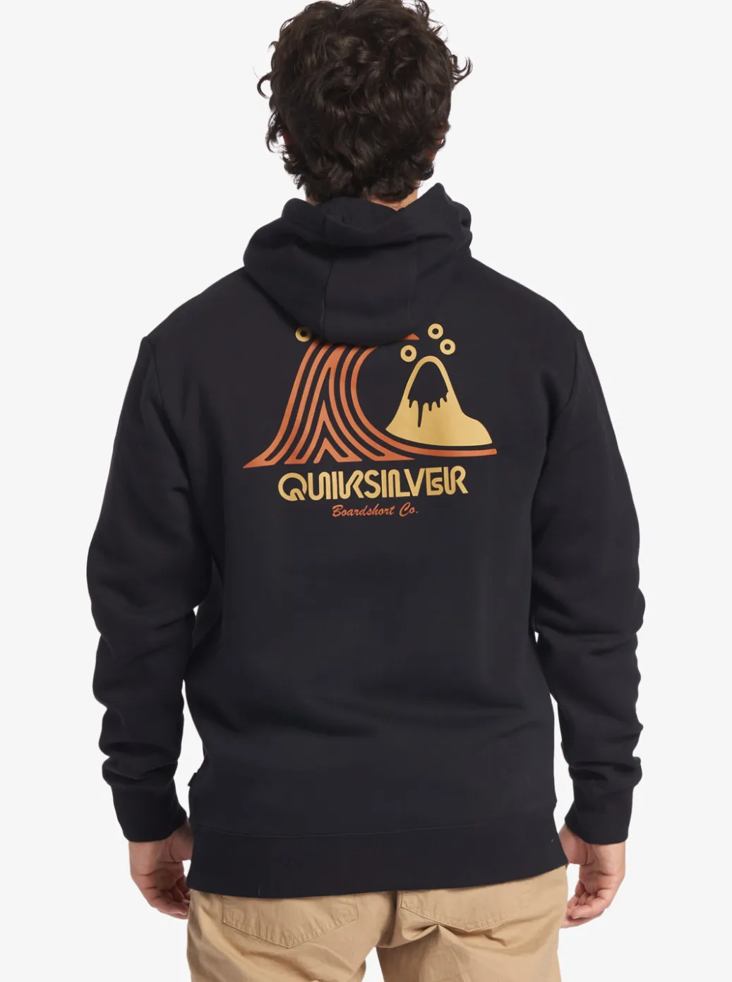 Cheap Quiksilver Generator Pullover Fleece Crew Neck Sweatshirt Black