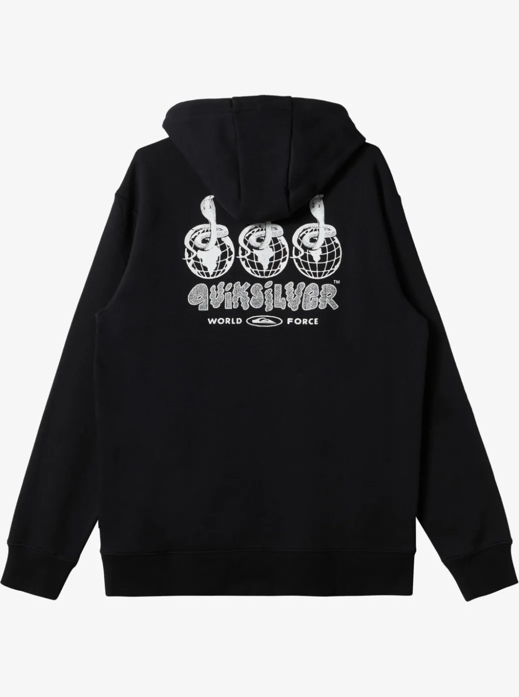 Outlet Quiksilver Global Force Fleece Crew Neck Sweatshirt Black