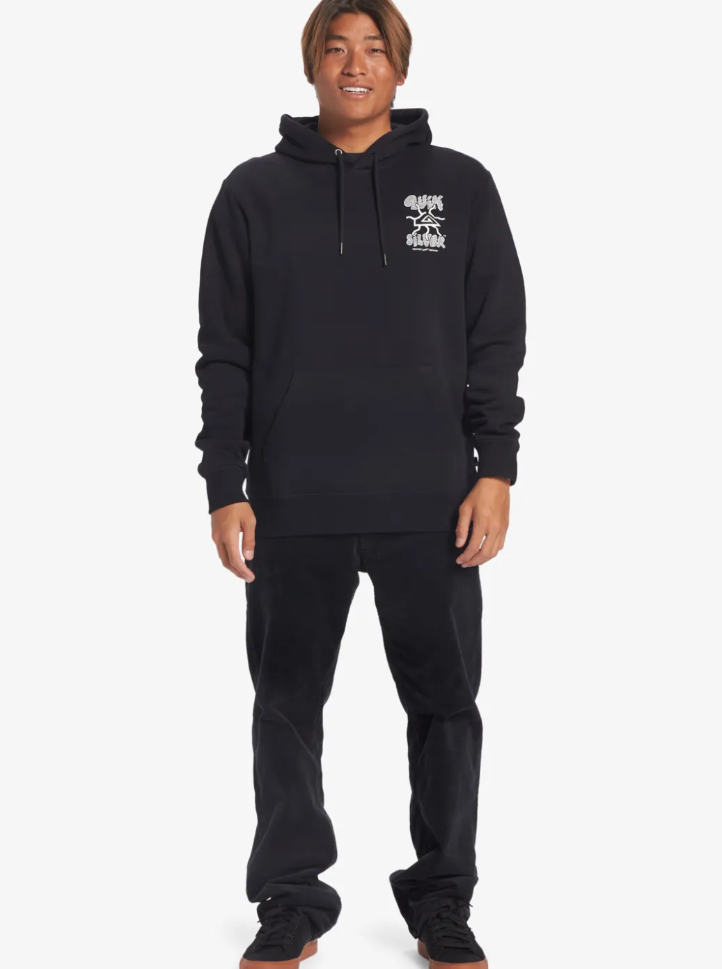 Outlet Quiksilver Global Force Fleece Crew Neck Sweatshirt Black