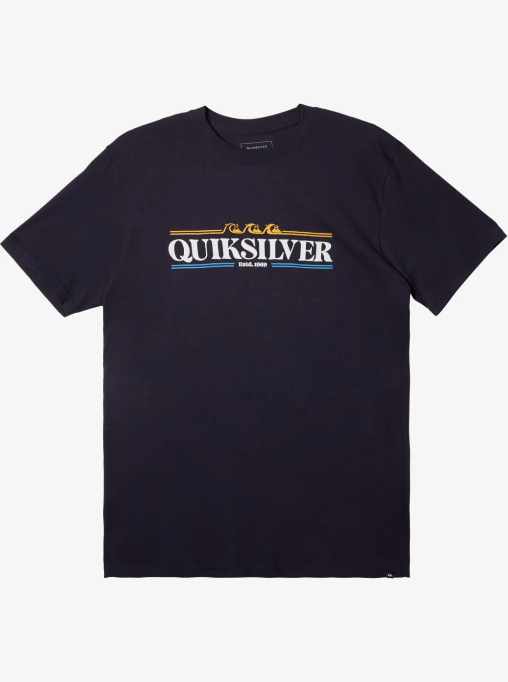 Fashion Quiksilver Gradient Lines T-Shirt Navy Blazer