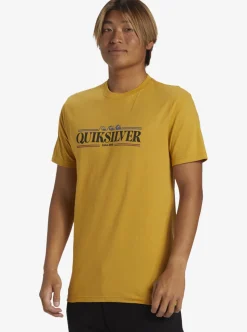 Hot Quiksilver Gradient Lines T-Shirt Mustard