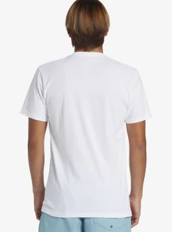 Clearance Quiksilver Gradient Lines T-Shirt White