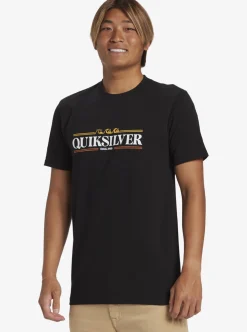 Outlet Quiksilver Gradient Lines T-Shirt Black