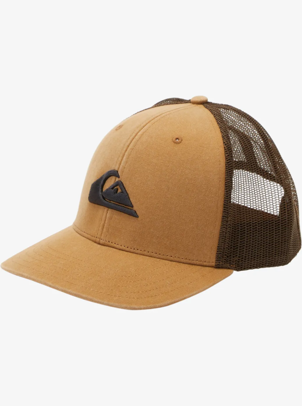Sale Quiksilver Grounder Trucker Hat Bone Brown