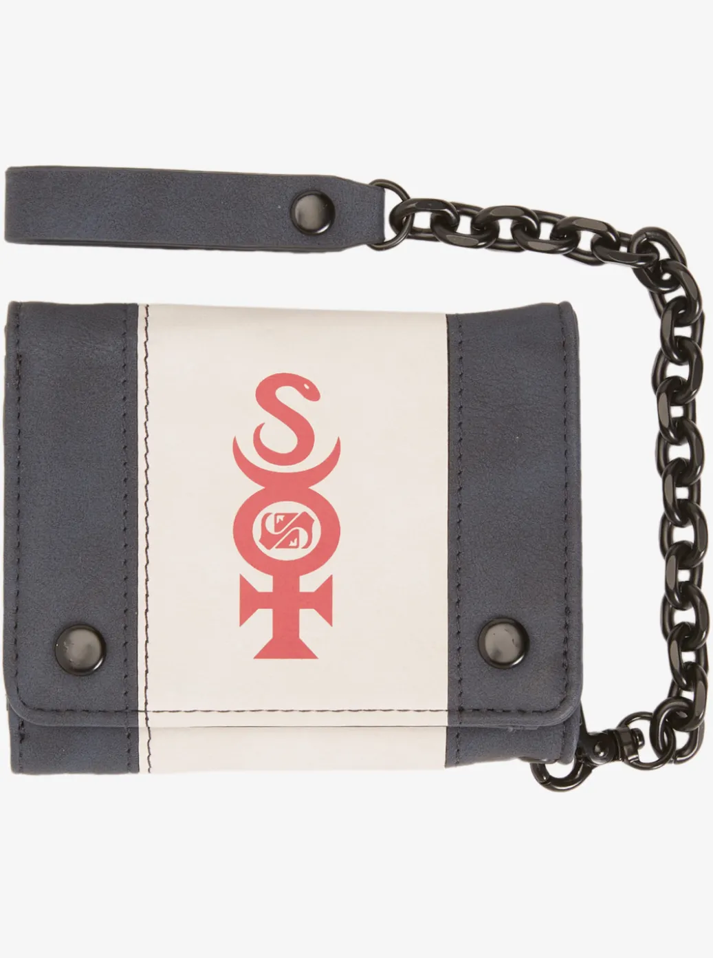 Hot Quiksilver Grunge Sponge Tri-Fold Chain Wallet Phantom