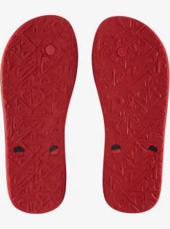 New Quiksilver Haleiwa Core Flip-Flops Black 3