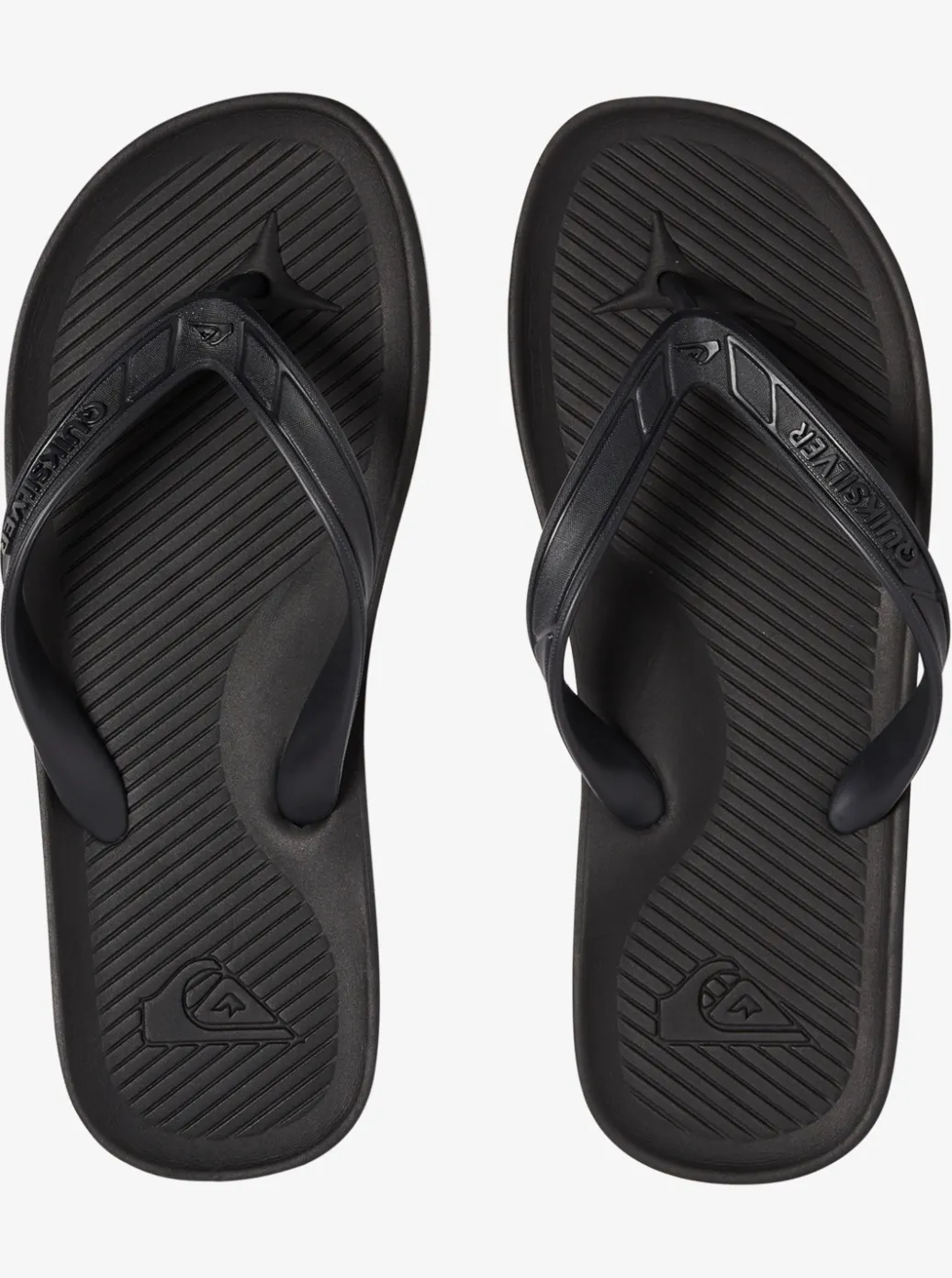 Sale Quiksilver Haleiwa Flip-Flops Solid Black