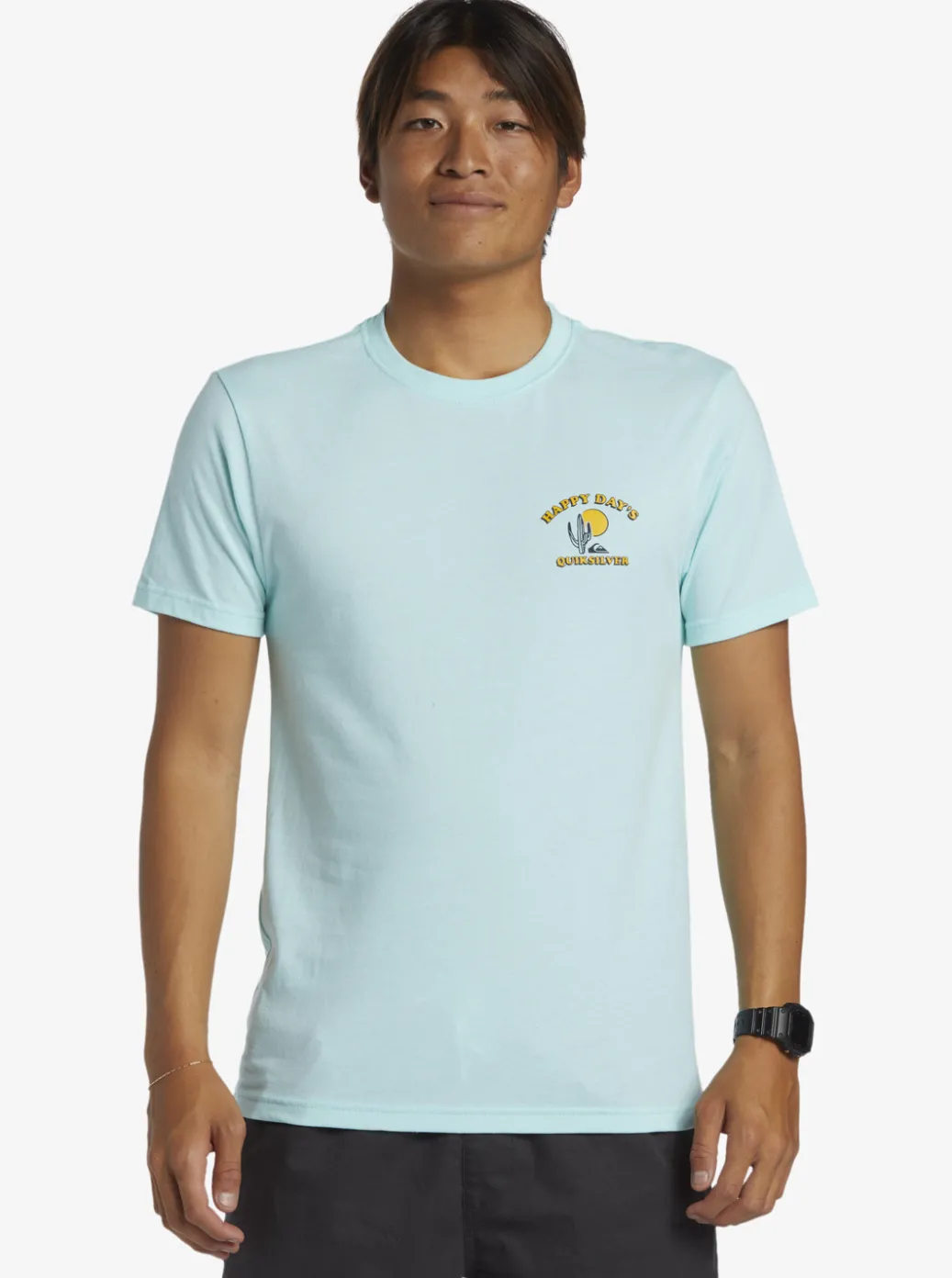 Flash Sale Quiksilver Happy Days Mod T-Shirt Beach Glass Heather