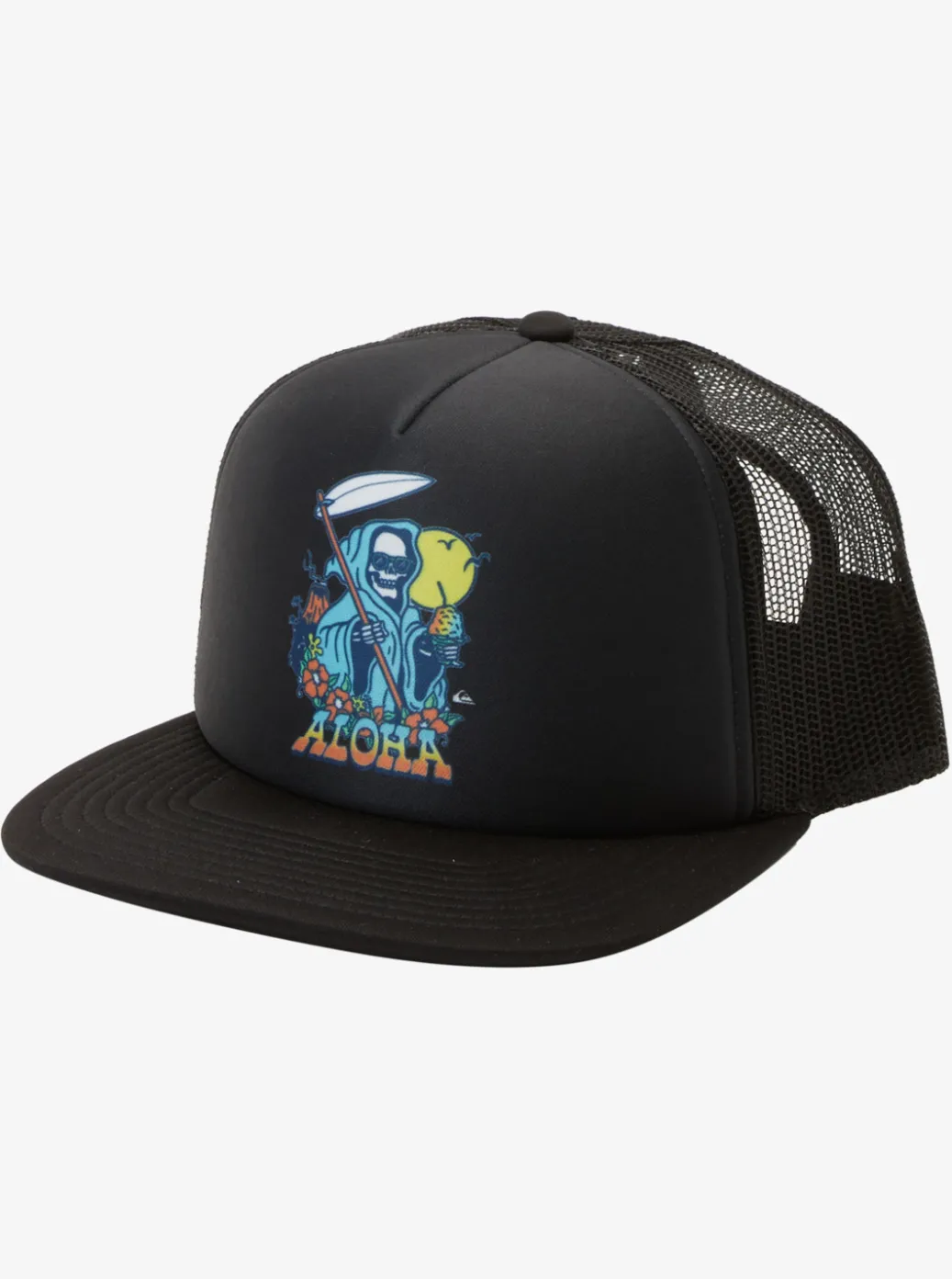 Cheap Quiksilver Hawaii Ice Cold Trucker Hat Black