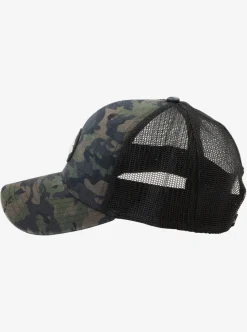 Flash Sale Quiksilver Hawaii Islands Camo Trucker Hat Thyme