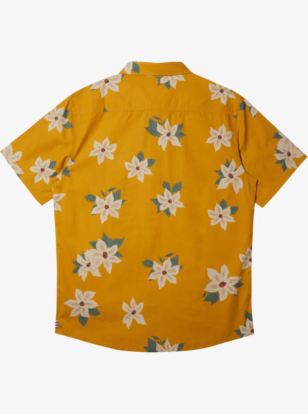 Discount Quiksilver Hawaii Lei Day Woven Hawaiian Shirt Mustard