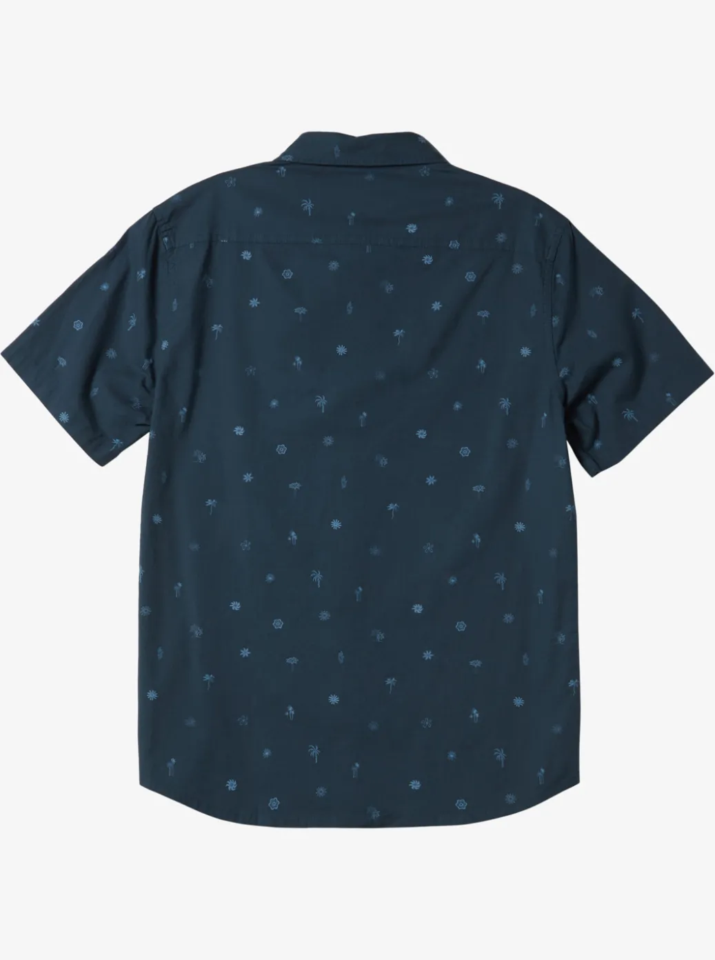 New Quiksilver Heat Wave Short Sleeve Woven Shirt Midnight Navy Heat Waves