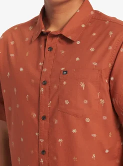 Best Quiksilver Heat Wave Short Sleeve Woven Shirt Baked Clay Heat Waves