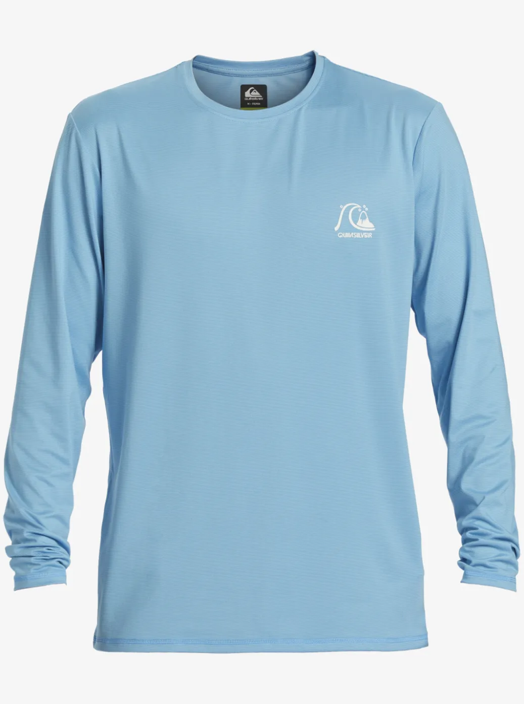 Fashion Quiksilver Heritage Heather Long Sleeve Upf 50 Surf Tee Azure Blue