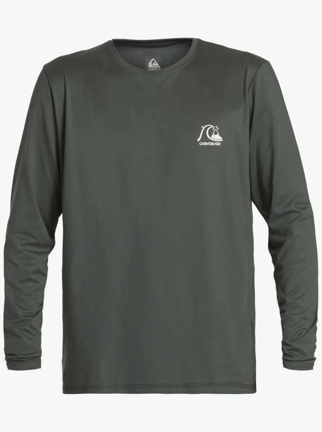 Hot Quiksilver Heritage Heather Long Sleeve Upf 50 Surf Tee Iron Gate