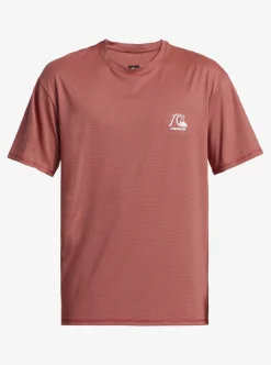 Cheap Quiksilver Heritage Heather Short Sleeve Upf 50 Surf T-Shirt Mineral Red