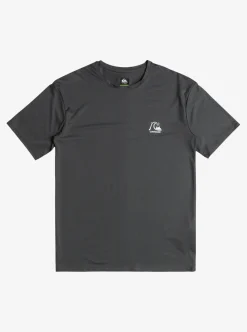 Sale Quiksilver Heritage Heather Short Sleeve Upf 50 Surf T-Shirt Iron Gate