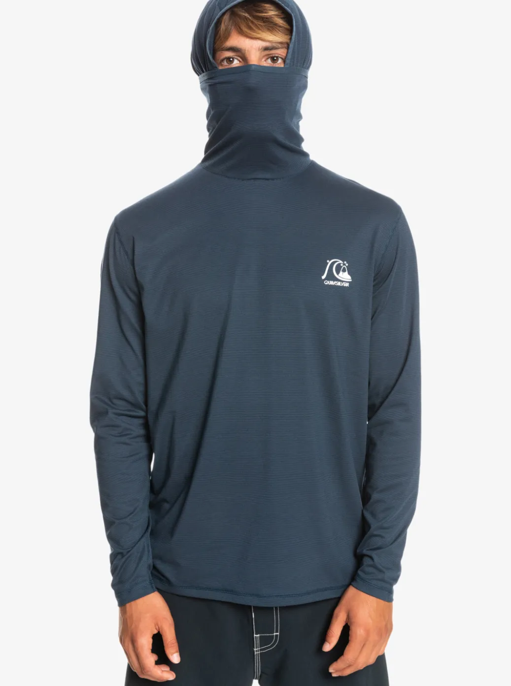 Sale Quiksilver Heritage Upf 50 Long Sleeve Surf Tee Midnight Navy Heather