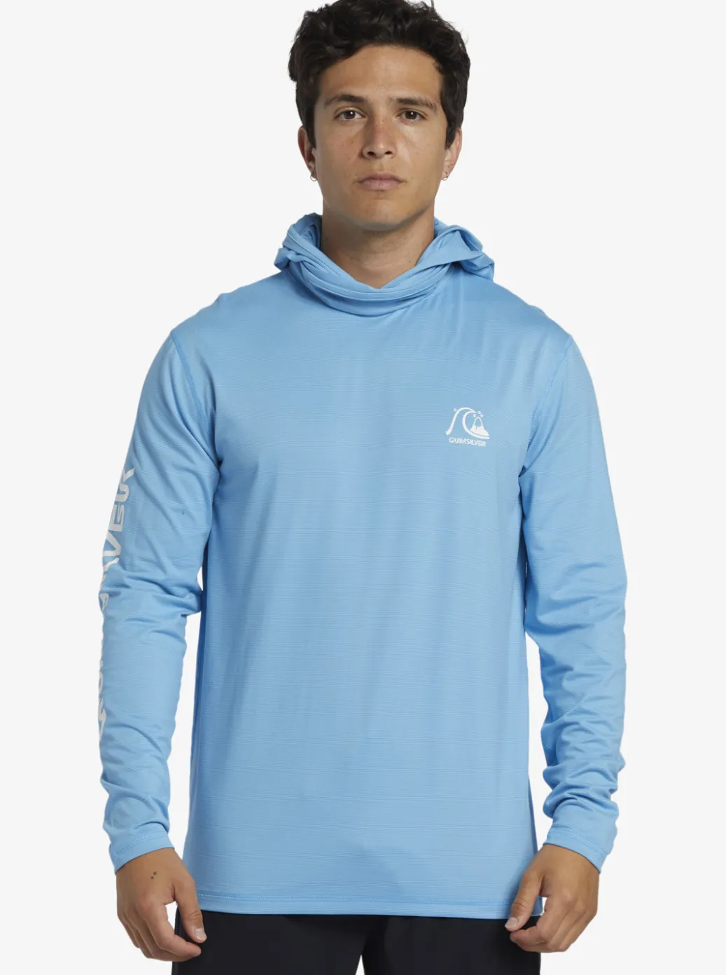 Fashion Quiksilver Heritage Upf 50 Long Sleeve Surf Tee Azure Blue