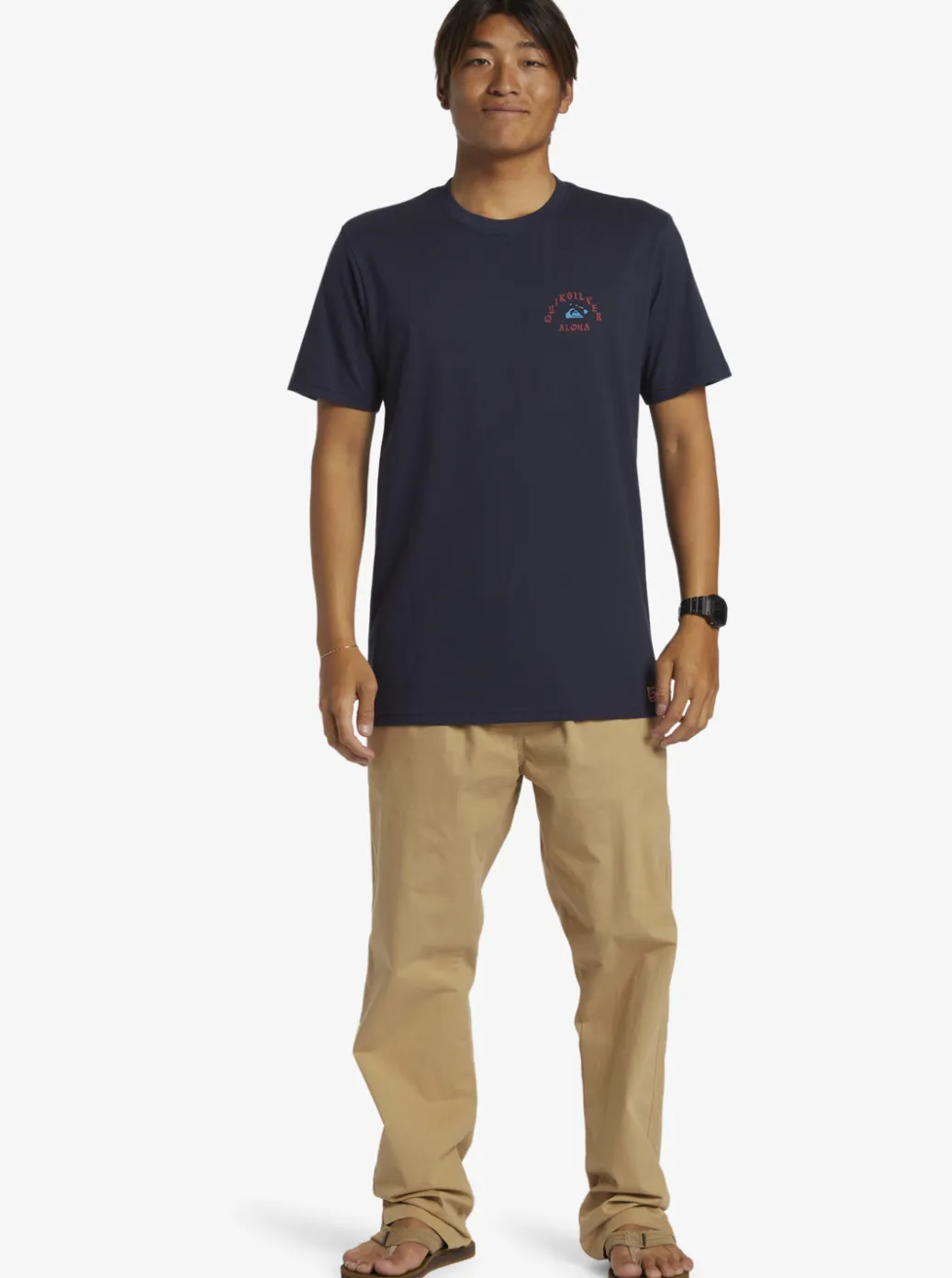 Discount Quiksilver Hi Dead Coconuts T-Shirt Navy Blazer
