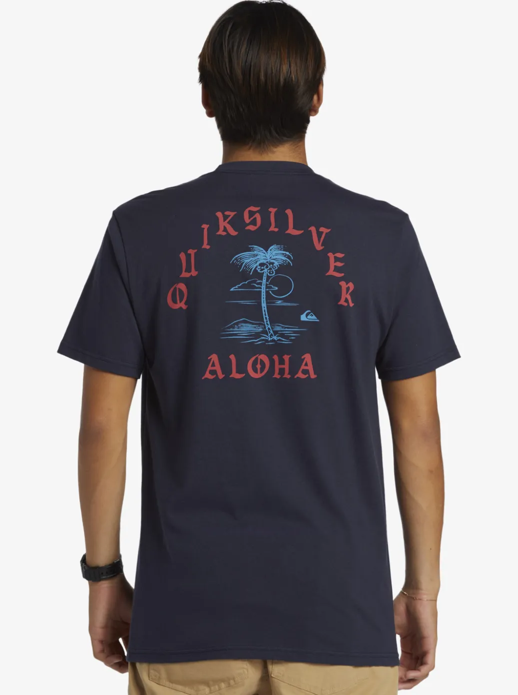 Discount Quiksilver Hi Dead Coconuts T-Shirt Navy Blazer
