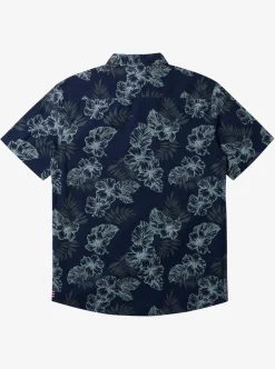 Flash Sale Quiksilver Hi Feel The Rhythm Short Sleeve Shirt Naval Academy