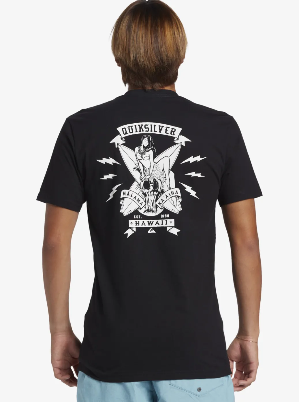 Best Quiksilver Hi Flirting With Danger T-Shirt Black