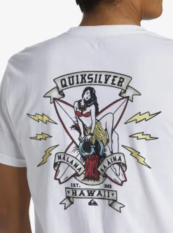 Shop Quiksilver Hi Flirting With Danger T-Shirt White