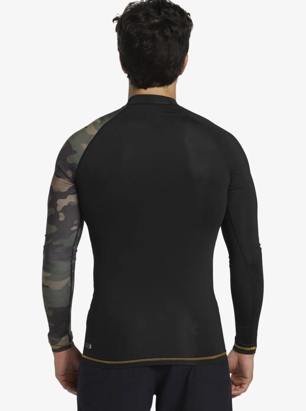 New Quiksilver Hi Island Rush Long Sleeve Upf 50 Rashguard Black