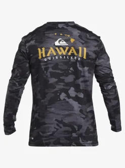 Flash Sale Quiksilver Hi Royalty Surf Long Sleeve Upf 50 Surf T-Shirt Hi Camo Black