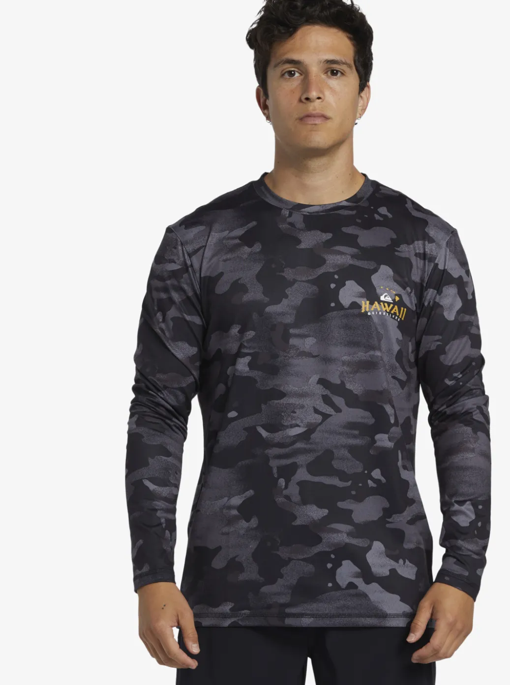 Flash Sale Quiksilver Hi Royalty Surf Long Sleeve Upf 50 Surf T-Shirt Hi Camo Black