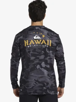 Flash Sale Quiksilver Hi Royalty Surf Long Sleeve Upf 50 Surf T-Shirt Hi Camo Black