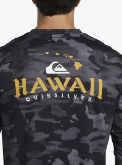 Flash Sale Quiksilver Hi Royalty Surf Long Sleeve Upf 50 Surf T-Shirt Hi Camo Black