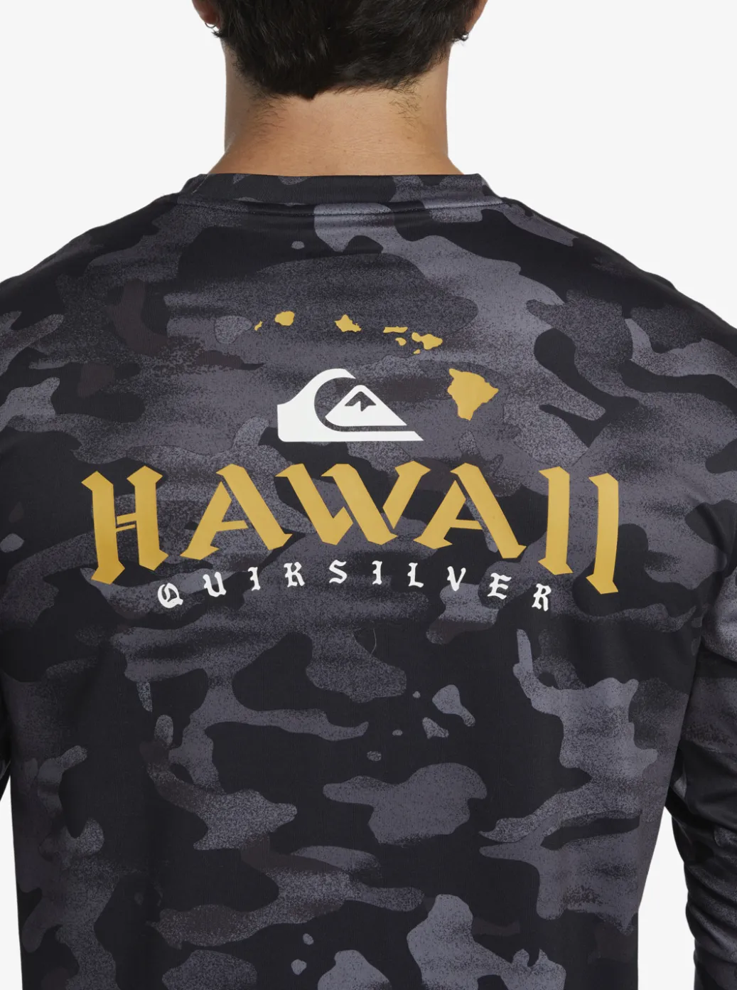 Flash Sale Quiksilver Hi Royalty Surf Long Sleeve Upf 50 Surf T-Shirt Hi Camo Black