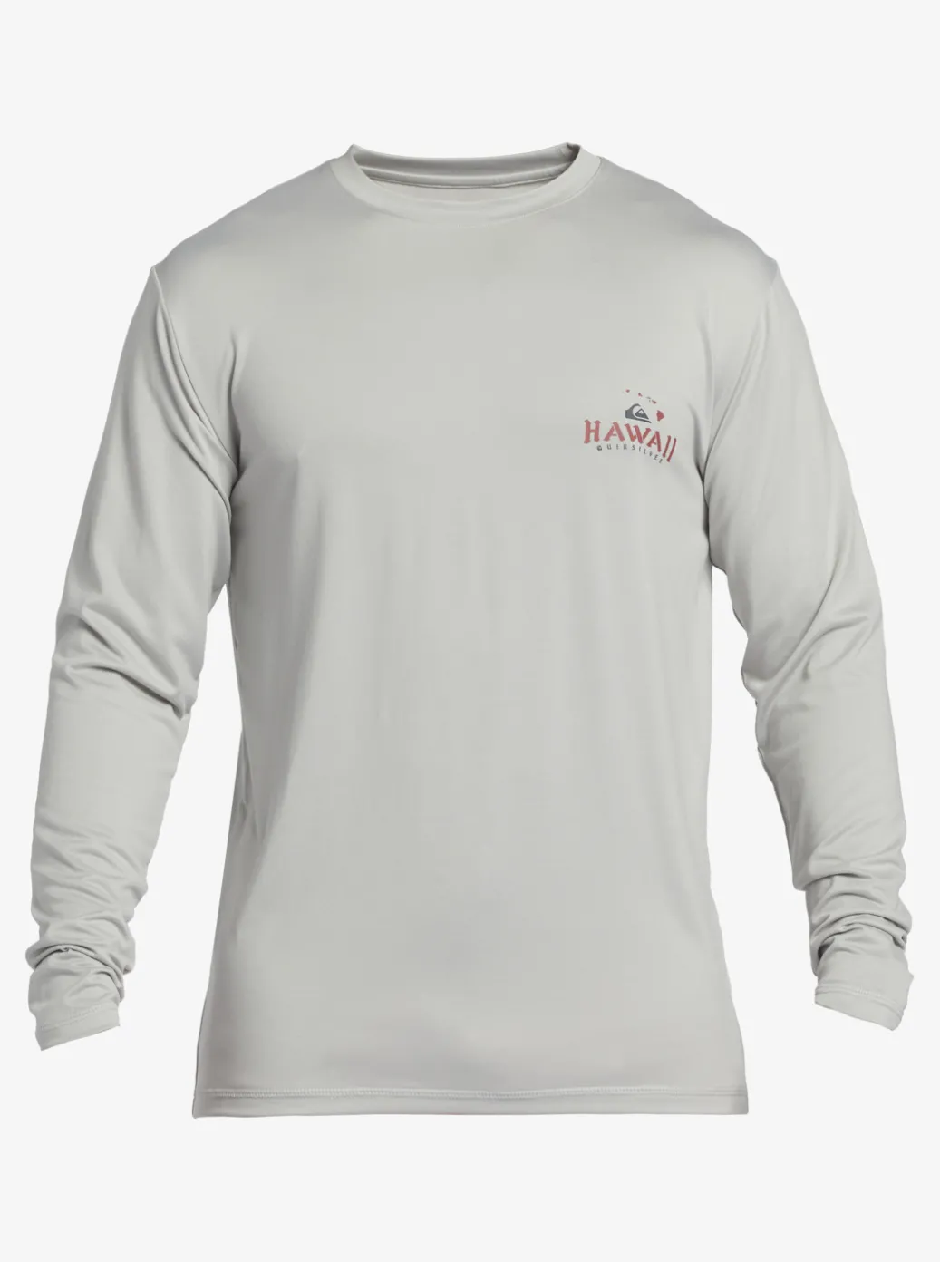 New Quiksilver Hi Royalty Surf Long Sleeve Upf 50 Surf T-Shirt Grey Violet