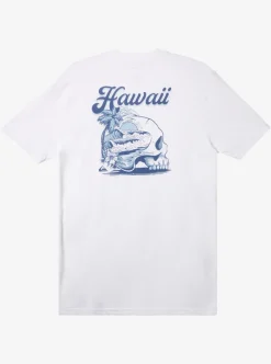 Outlet Quiksilver Hi Water On The Brain T-Shirt White