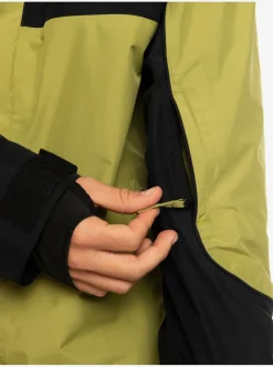 Clearance Quiksilver High Altitude Gore-Tex® Technical Snow Jacket Green Olive