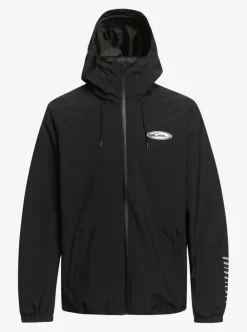 Cheap Quiksilver High In The Hood Technical Snow Jacket True Black
