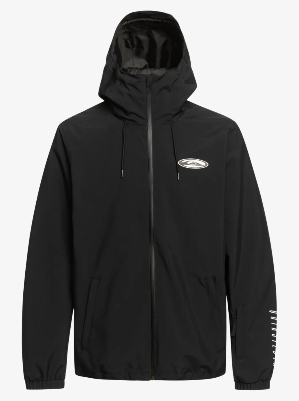 Cheap Quiksilver High In The Hood Technical Snow Jacket True Black