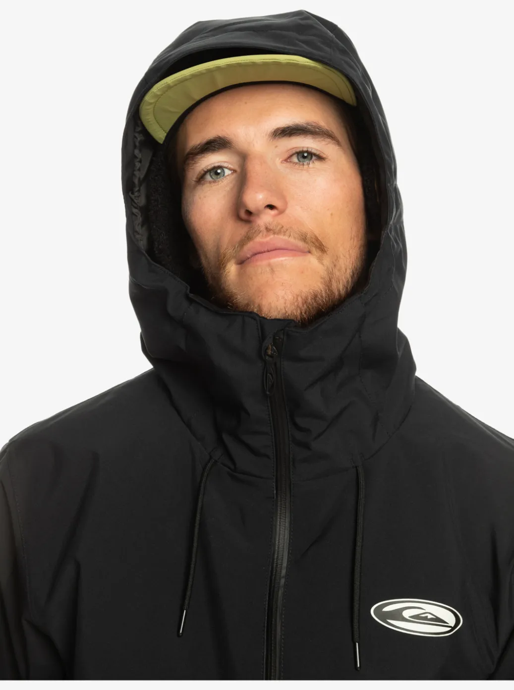 Cheap Quiksilver High In The Hood Technical Snow Jacket True Black