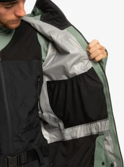 Hot Quiksilver Highline Pro Sammy Carlson 3L Gore-Tex® Technical Snow Jacket Laurel Wreath