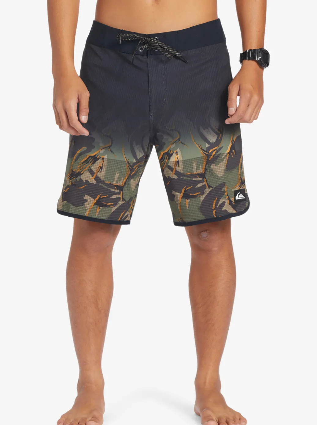 Clearance Quiksilver Highline Scallop 19" Boardshorts Four Leaf Clover